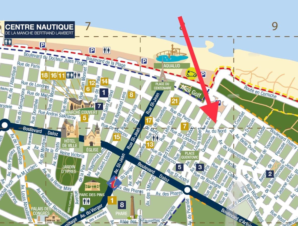 Le Touquet - Superbe Appartement 3 Chambres - Proche Mer & Centre - Wifi 外观 照片